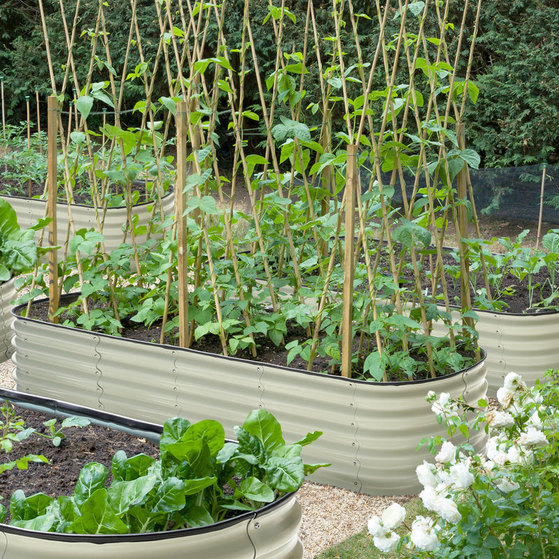 Vego Garden 17 Tall 10 in 1 Modular Metal Raised Garden Bed Kit British Green
