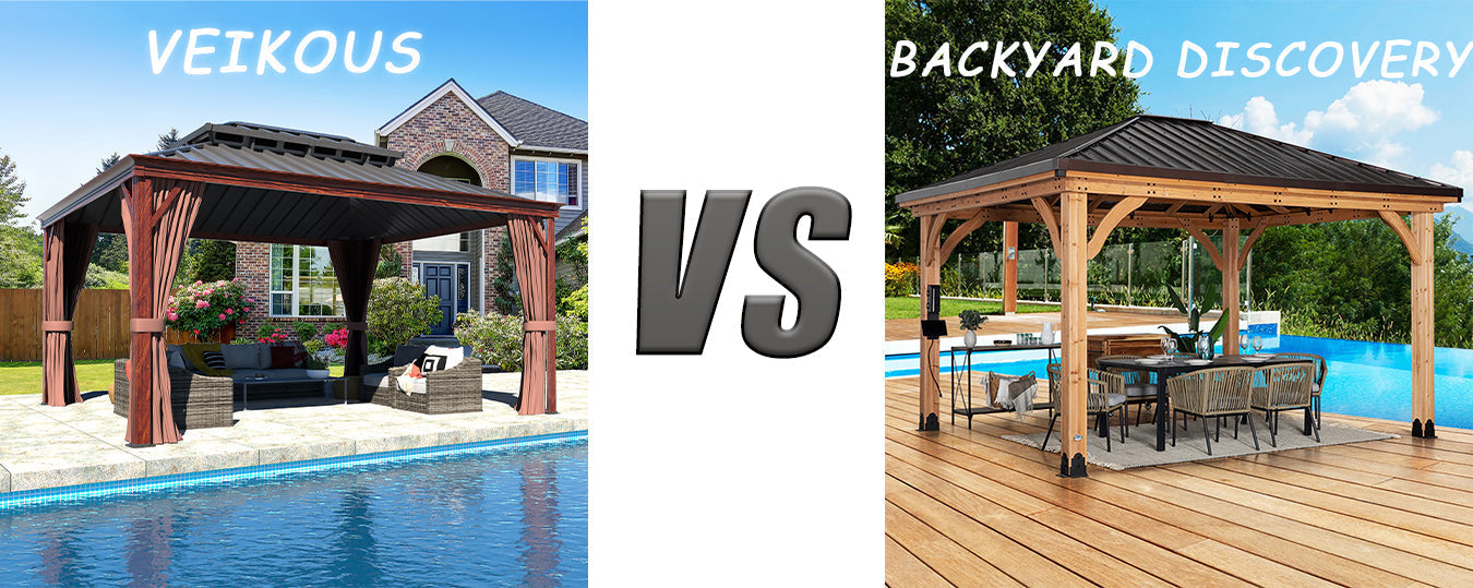 Backyard Discovery gazebo Vs. Veikous gazebo
