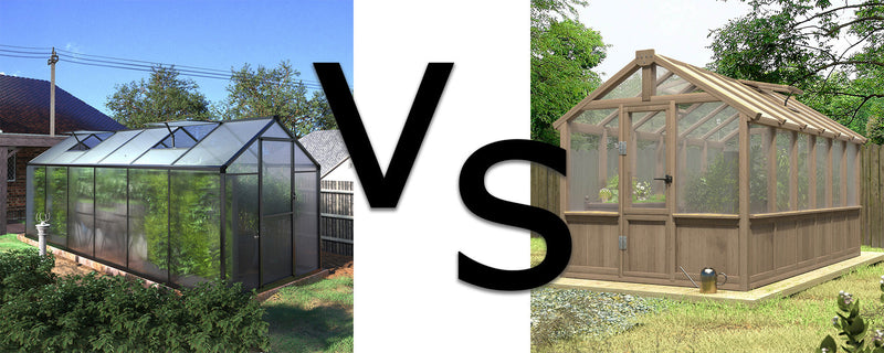 Wooden Greenhouses VS. Aluminium Greenhouses, Which to Buy?
