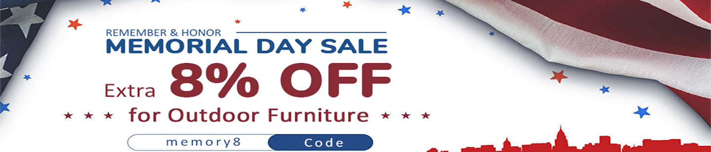Memorial Day - Extra 8% Off