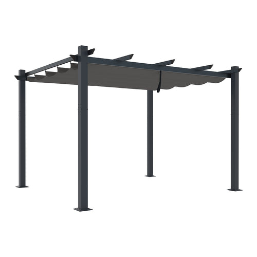 10x13 Pergola with Retractable Canopy