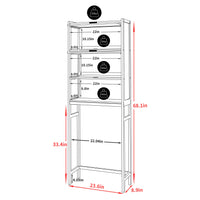 VEIKOUS Toilet Storage Cabinet for Bathroom, Bamboo Over Toilet Organizer