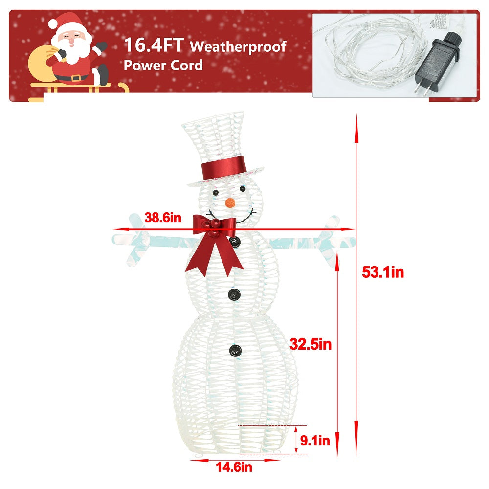 VEIKOUS 4.5FT Snowman Christmas Decoration for Yard