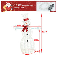 VEIKOUS 4.5FT Snowman Christmas Decoration for Yard