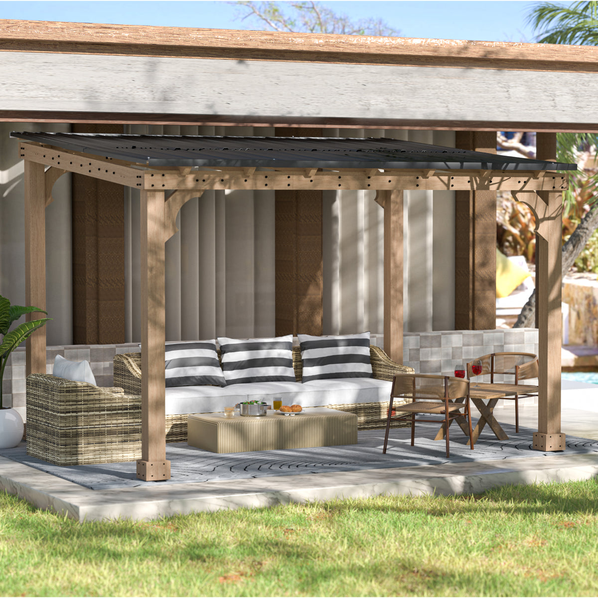 VEIKOUS 10'x12' Grill Gazebo: The Ideal Choice for Outdoor Gatherings W