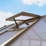 Wooden Polycarbonate Greenhouse with Ventilated Window