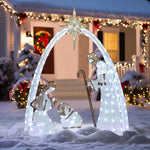Lighted Nativity Scene Outdoor Christmas Decoration Set