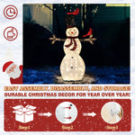 VEIKOUS Lighted Outdoor Christmas Decoration for Yard, Outdoor Snowman Holiday Decor with Lights