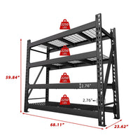 heavy duty adjustable shelving holds up to 9000lbs
