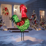 Veikous 6FT Lighted Rooster Outdoor Christmas Decoration Indoor