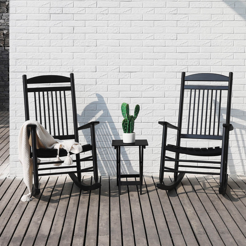 outdoor rocking chair for two, Black
