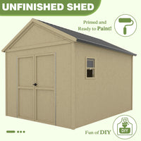 VEIKOUS Wooden Outdoor Storage Shed for Garden Tools