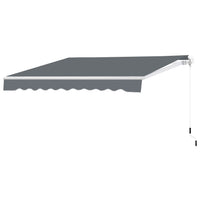 Veikous Manual Retractable Awning, Sunshade Cover Shelter for Patio, 12' x 10'