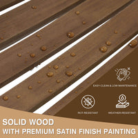 wooden rocking chair set, Chocolate