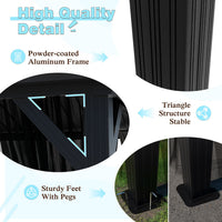 gazebo with aluminum roof