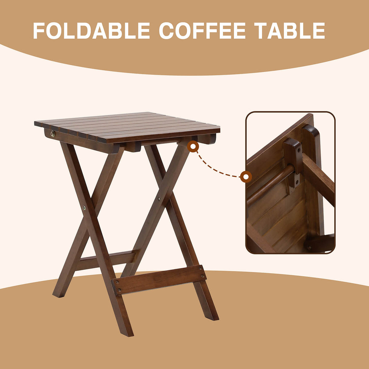 outdoor wooden rocking chair, Chocolate