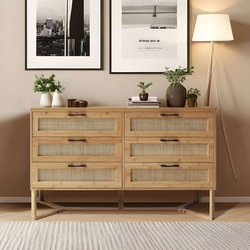 Veikous Wicker Dresser