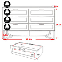 Veikous Wicker Dresser