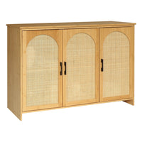 Bamboo Sideboard with Rattan Doors