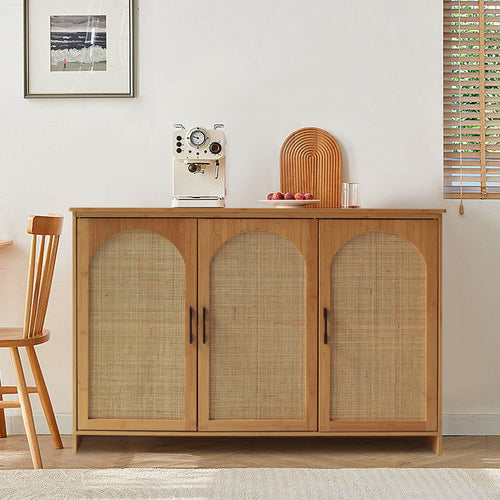 Rattan Storage Cabinet for Living Room