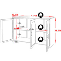 Natural rattan sideboard for kitchen