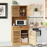 portable bamboo cabinet for kitchen