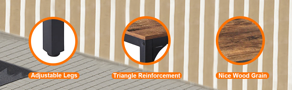 High Pub Table with Sturdy Frame