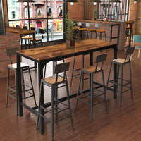 industrial dining table for diet bar