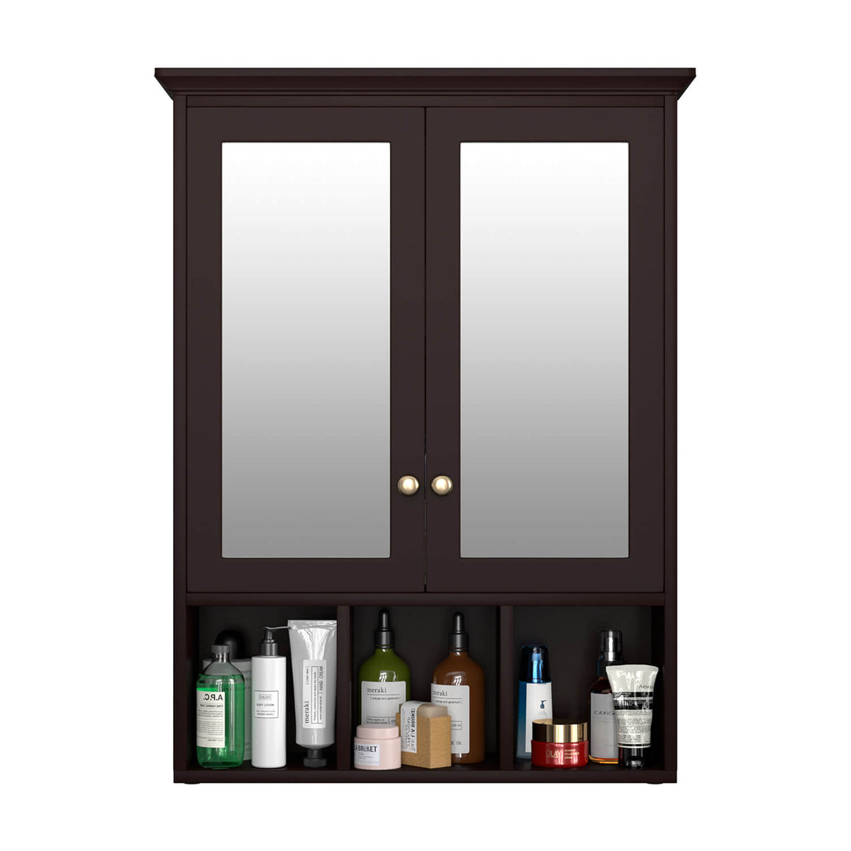 Wall Cabinet with 2 Doors and Adjustable Shelf