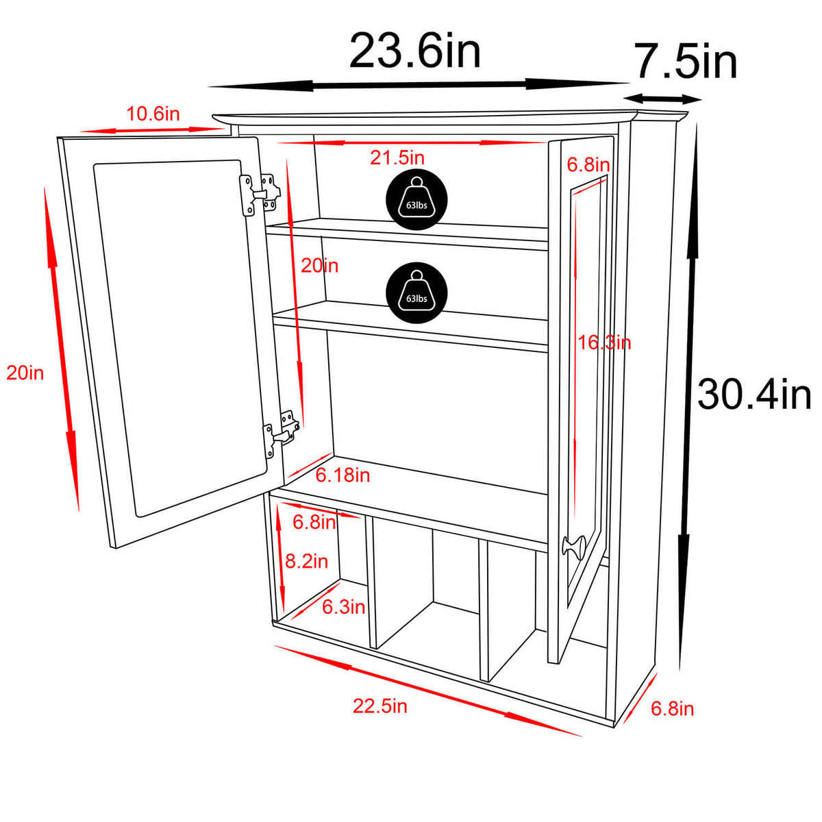 Bathroom Mirror Cabinet