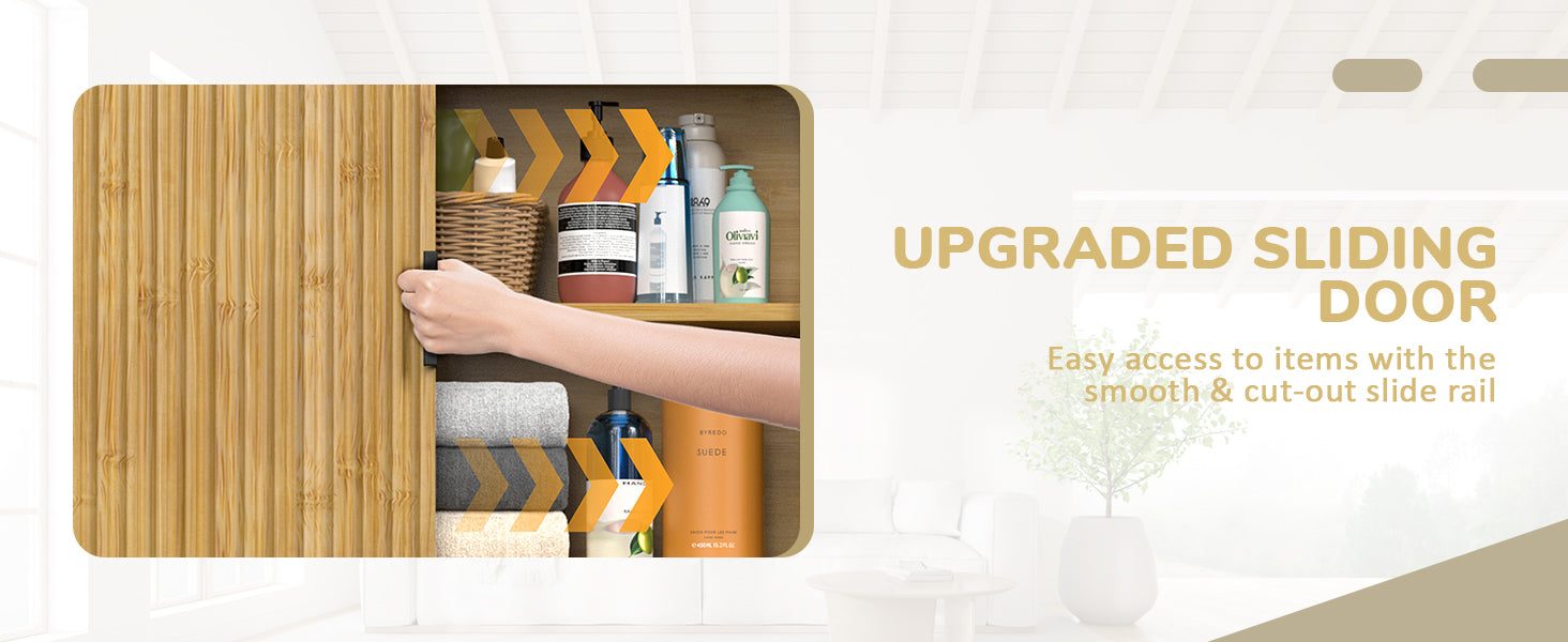 sliding door bathroom wall cabinet