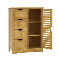 bamboo bathroom storage cabinet