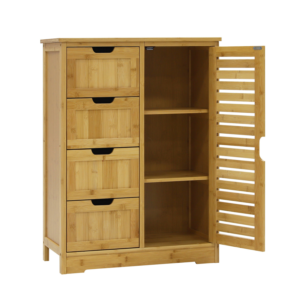 bamboo bathroom storage cabinet