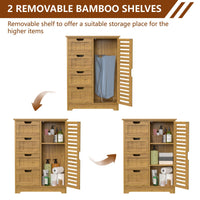 4 drawer bathroom cabinet with removable shelf