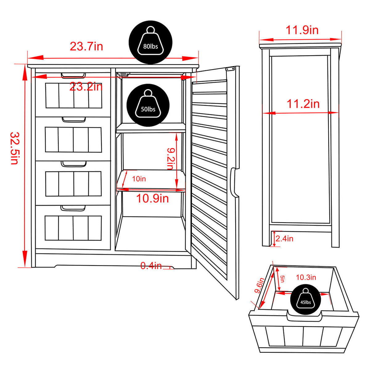 Bamboo Bathroom Cabinet