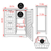 Bamboo Bathroom Cabinet