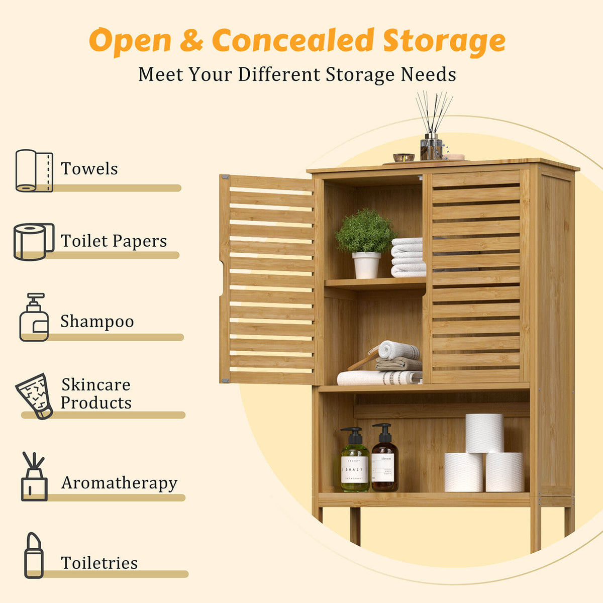 bamboo bathroom shelves