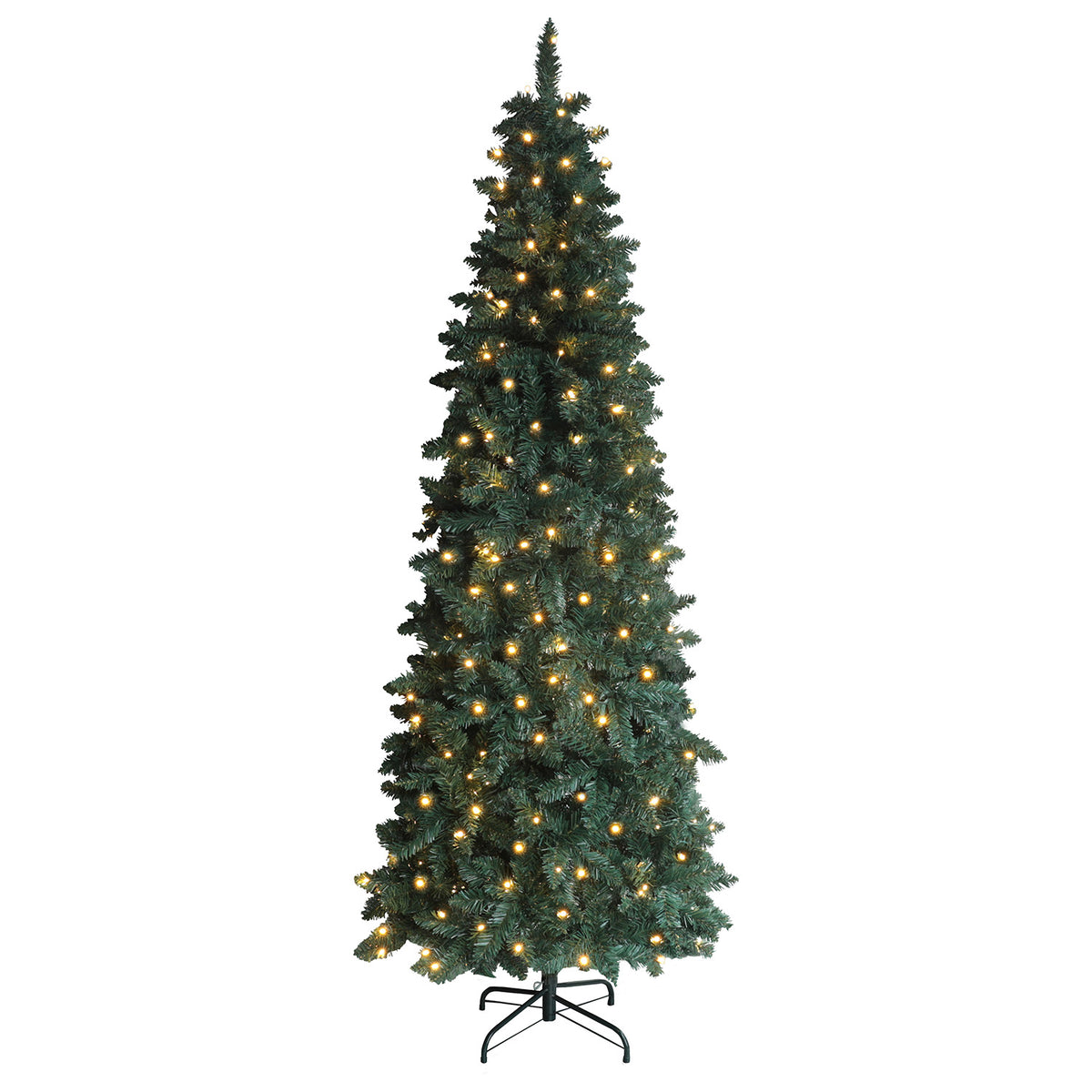 7.5ft slim Christmas tree with lights