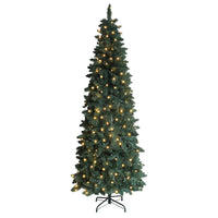 7.5ft slim Christmas tree with lights