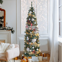 7.5ft skinny pencil Christmas tree
