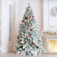 Snow Flocked Christmas Tree, 6ft