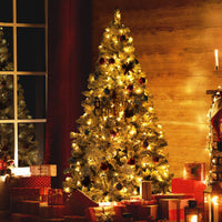 Fake snow christmas trees