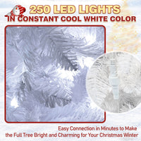 white Artificial holiday tree, 6ft