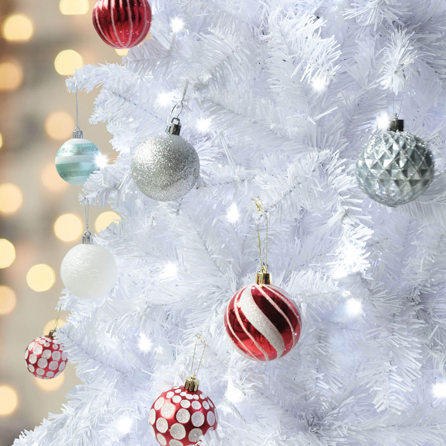 Artificial White Christmas Tree for Home Holiday Decor – Veikous