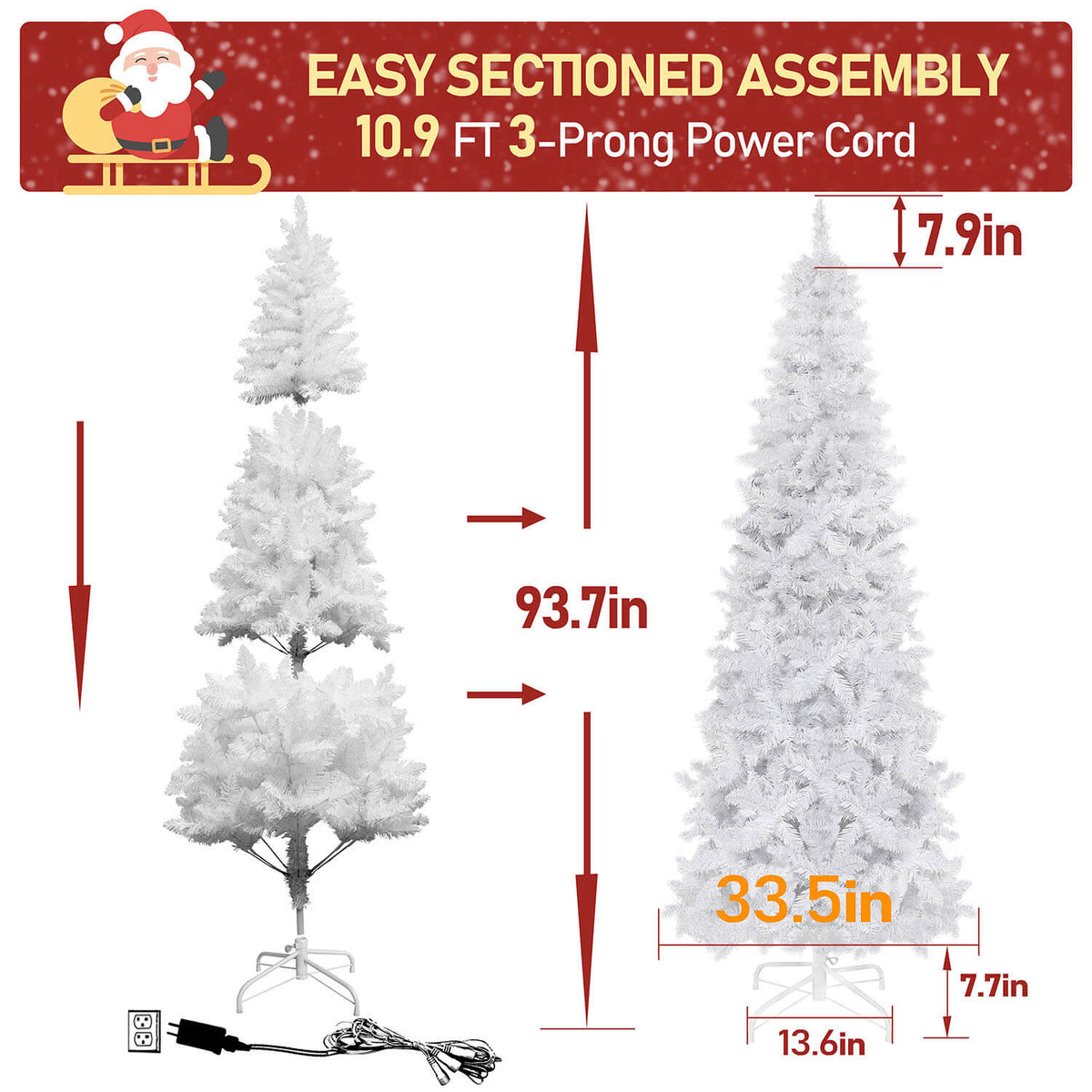 White Christmas tree on sale with lights