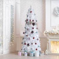 VEIKOUS 7.5ft Artificial Christmas Tree White for Home Holiday Decor