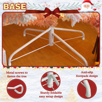 Pink flocked christmas tree for home