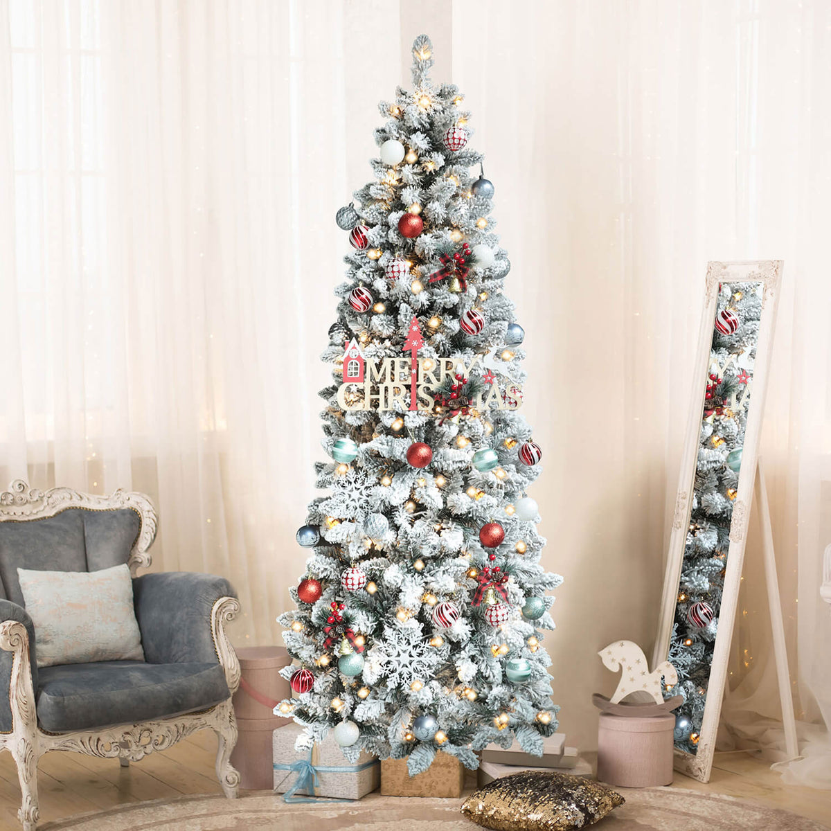 7.5ft led christmas tree