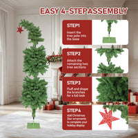Skinny Christmas Tree, Easy Setup & Storage