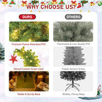 Versatile Use 6FT Christmas Tree with Life-Like Branches